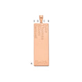 14k Rose Gold 4 Name Family Pendant