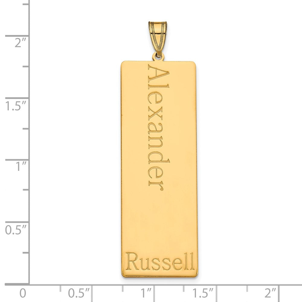 Sterling Silver/Gold-plated 1 Name Family Pendant