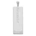 Sterling Silver/Rhodium-plated 1 Name Family Pendant