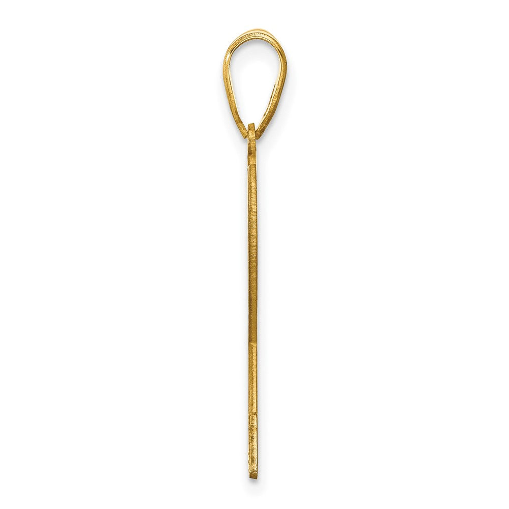 Sterling Silver/Gold-plated Personalized Tennis Pendant