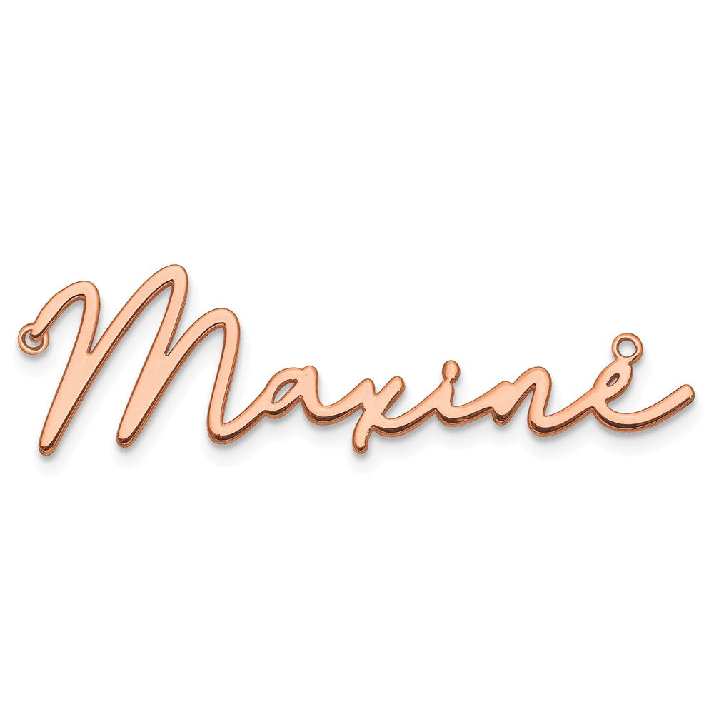 14k Rose gold Bathinda Font Name Plate