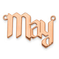 SS/Rose-plated Polished New Gothic Textura Font Name Plate