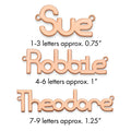 Sterling Silver/Rose-plated Polished Name Plate
