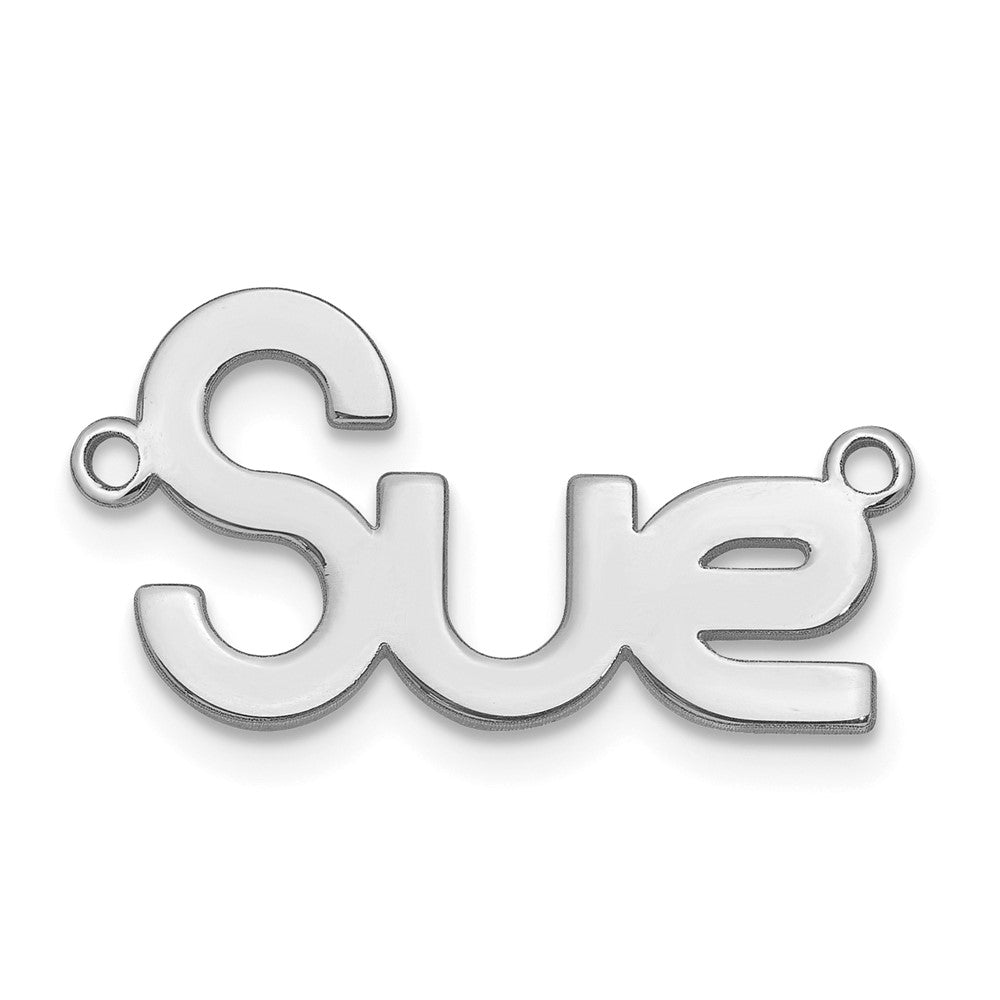 SS/Rhodium-plated Polished Name Plate