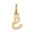 14KY Upper case Letter E Initial Charm