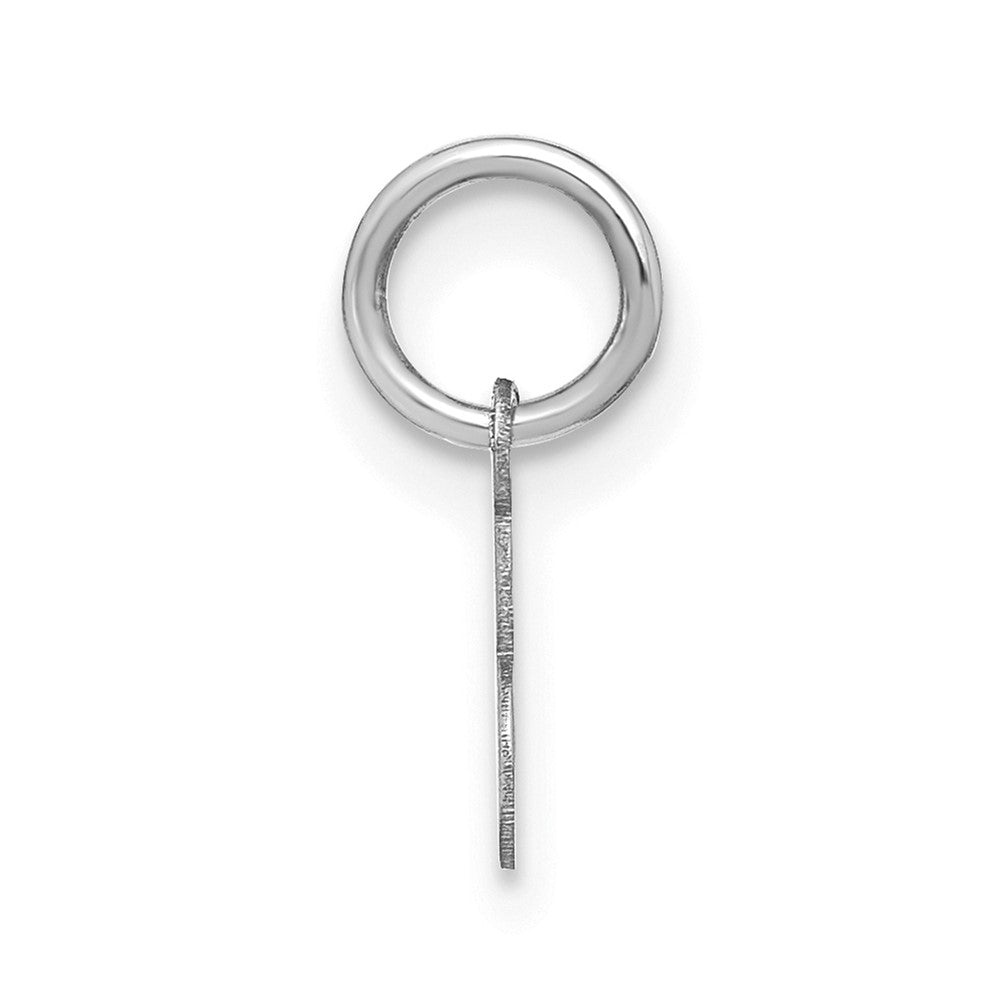 14KW Upper case Letter E Initial Charm