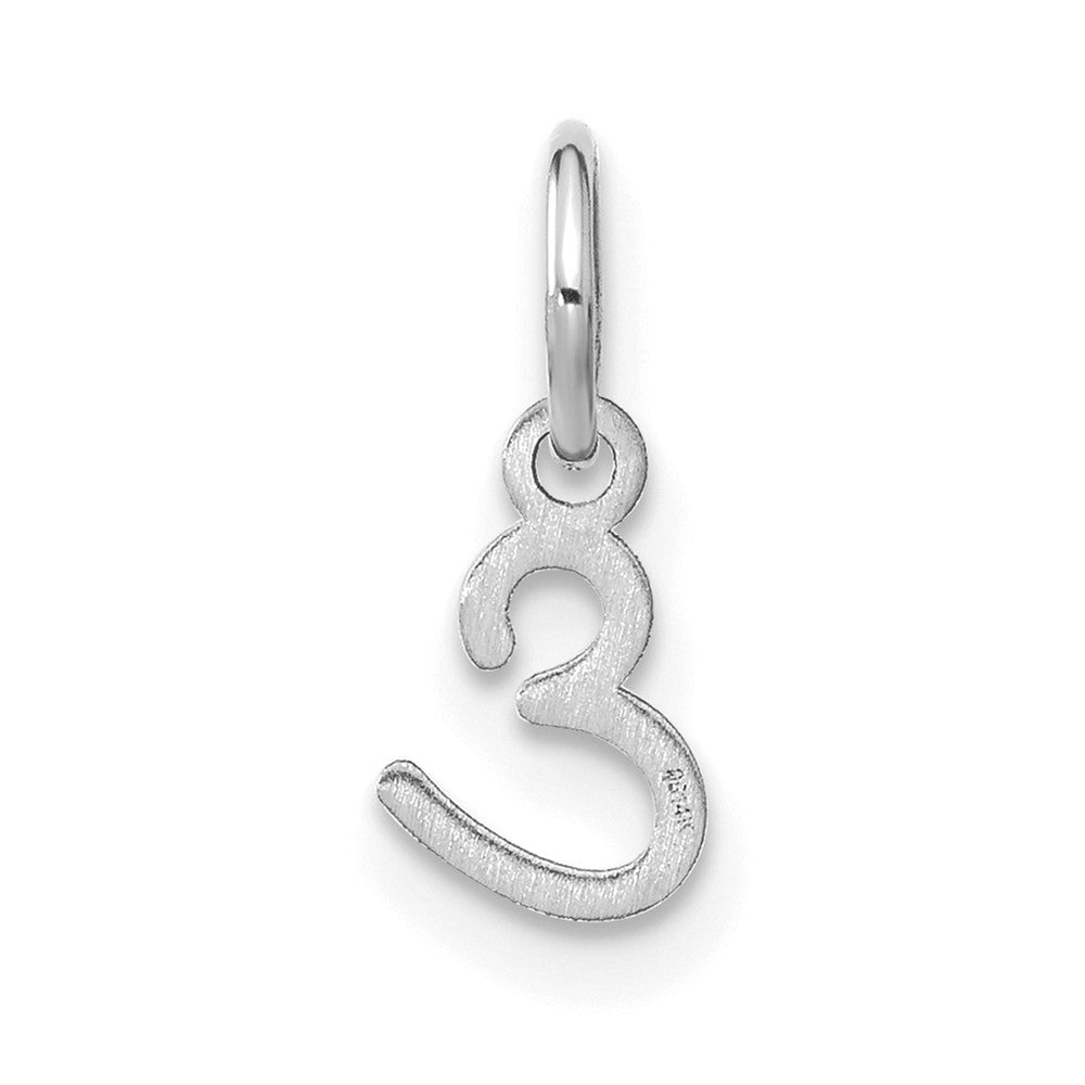 14KW Upper case Letter E Initial Charm