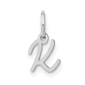 14KW Upper case Letter K Initial Charm