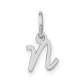 14KW Upper case Letter N Initial Charm