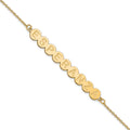 Sterling Silver/Gold-plated 9 Letter Bubble Bracelet