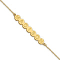 Sterling Silver/Gold-plated 7 Letter Bubble Bracelet