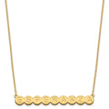 Sterling Silver/Gold-plated 9 Letter Bubble Necklace