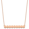 Sterling Silver/Rose-plated 9 Letter Bubble Necklace