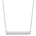 Sterling Silver/Rhodium-plated 9 Letter Bubble Necklace