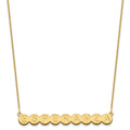 14k Yellow Gold 9 Letter Bubble Necklace