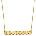 14k Yellow Gold 8 Letter Bubble Necklace