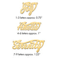 Sterling Silver/Gold-plated Polished Name Plate