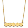 Sterling Silver/Gold-plated 5 Letter Bubble Necklace