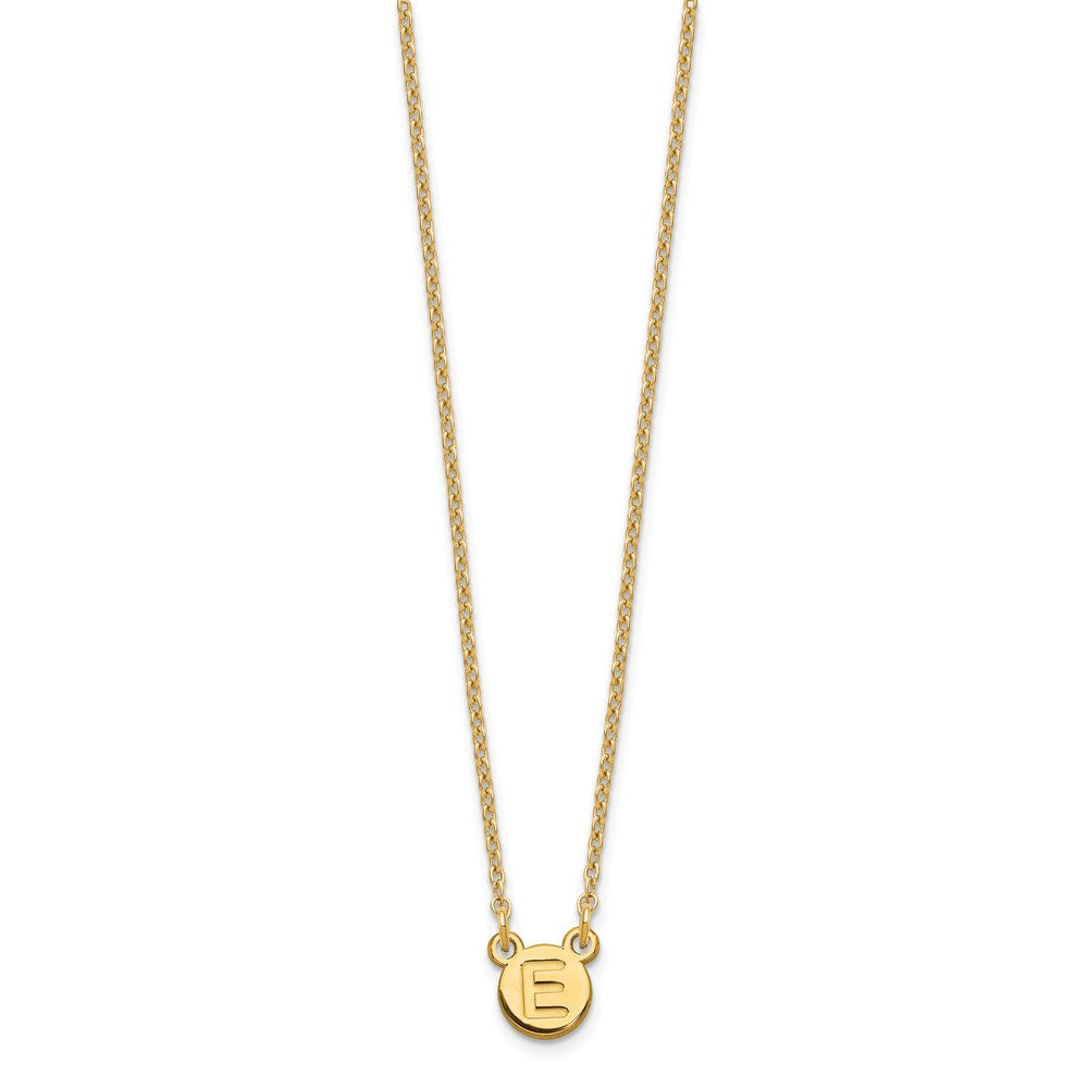 Sterling Silver/Gold-plated 1 Letter Bubble Necklace