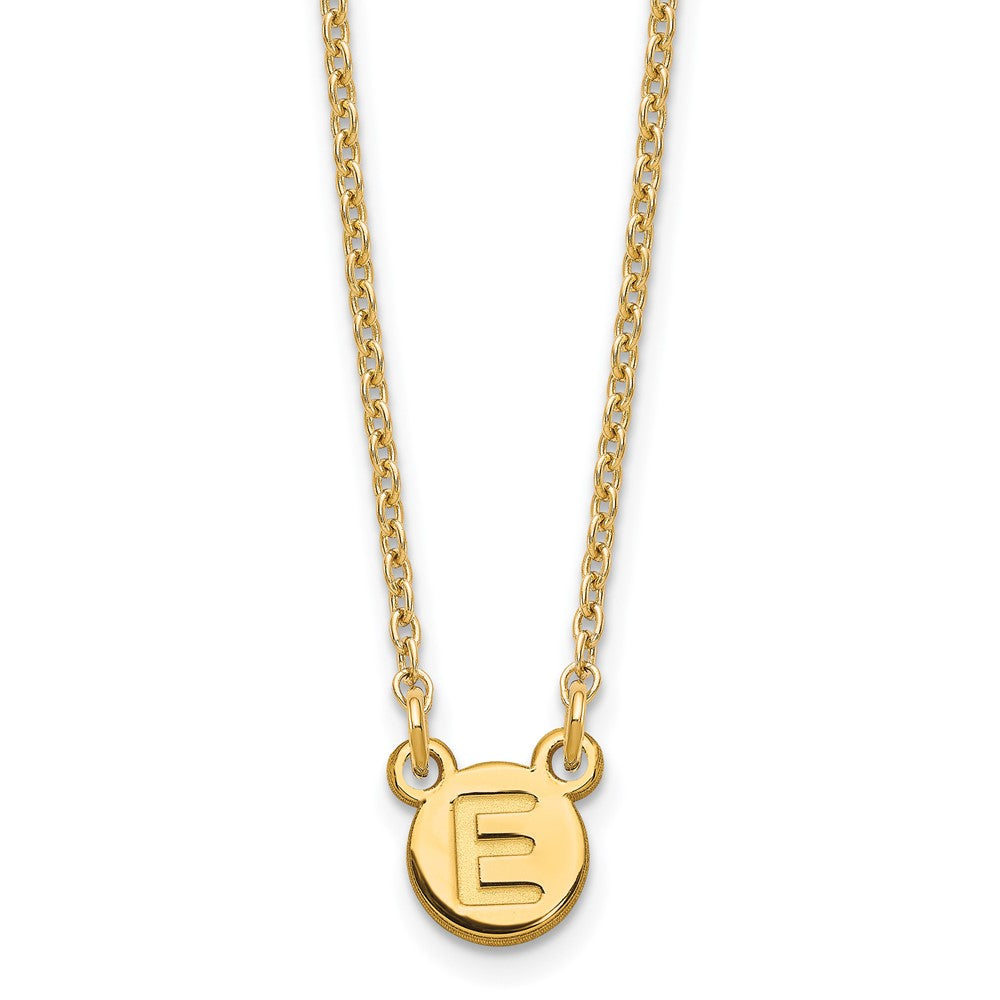 Sterling Silver/Gold-plated 1 Letter Bubble Necklace