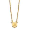 Sterling Silver/Gold-plated 1 Letter Bubble Necklace