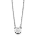 Sterling Silver/Rhodium-plated 1 Letter Bubble Necklace