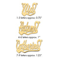 Sterling Silver/Gold-plated Polished Heart Name Plate