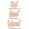 14k Rose Gold Polished Heart Name Plate