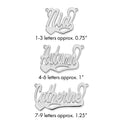 10k White Gold Polished Heart Name Plate