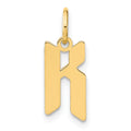 14KY Letter K Initial Pendant