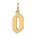 14KY Letter O Initial Pendant