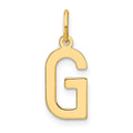 14ky Letter G Initial Pendant