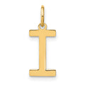 14ky Letter I Initial Pendant