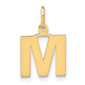 14ky Letter M Initial Pendant