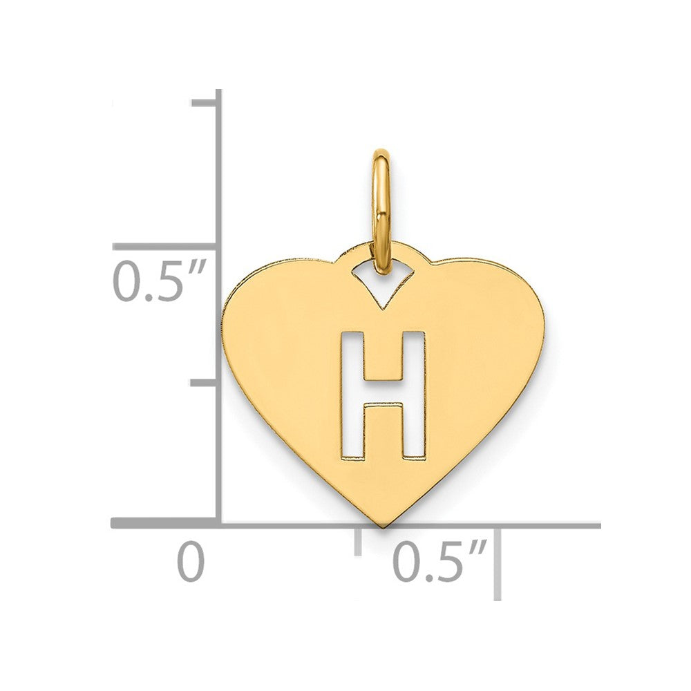 14ky Initial Letter H Initial Charm