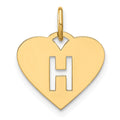 14ky Initial Letter H Initial Charm
