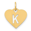 14ky Initial Letter K Initial Charm