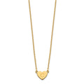 Sterling Silver/Gold-plated Initial Heart Necklace