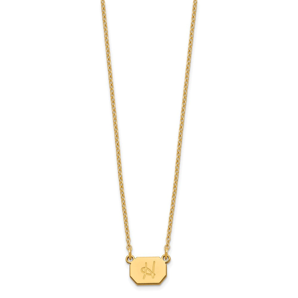 Sterling Silver/Gold-plated Initial Necklace