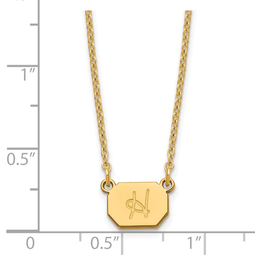Sterling Silver/Gold-plated Initial Necklace