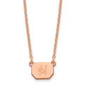 Sterling Silver/Rose-plated Initial Necklace