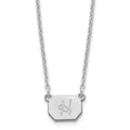 Sterling Silver/Rhodium-plated Initial Necklace