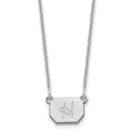 10k White Gold Initial Necklace
