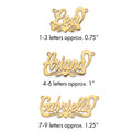 Sterling Silver/Gold-plated Polished Heart Name Plate