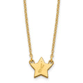 Sterling Silver/Gold-plated Initial Star Necklace