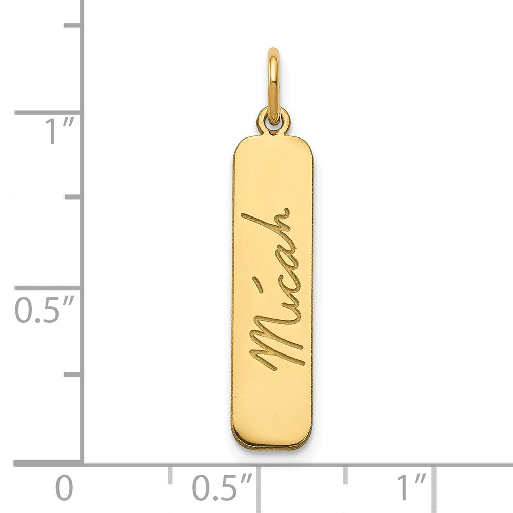 Sterling Silver/Gold-plated Signature Bar Charm