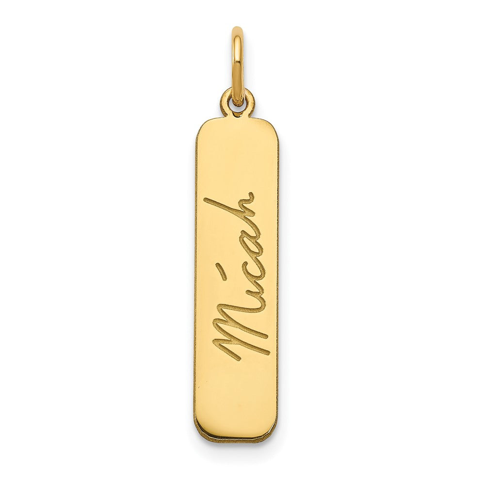 Sterling Silver/Gold-plated Signature Bar Charm