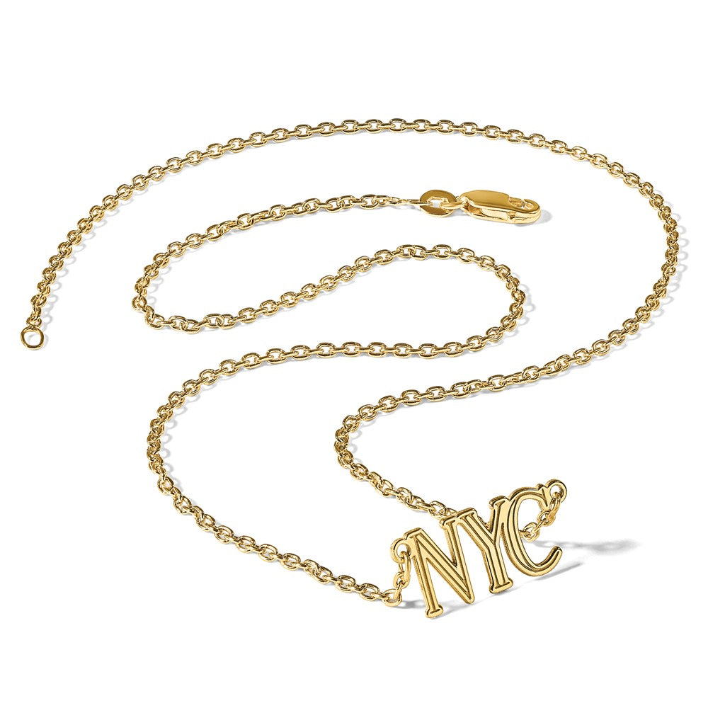 Sterling Silver/Gold-plated Etched Name Plate