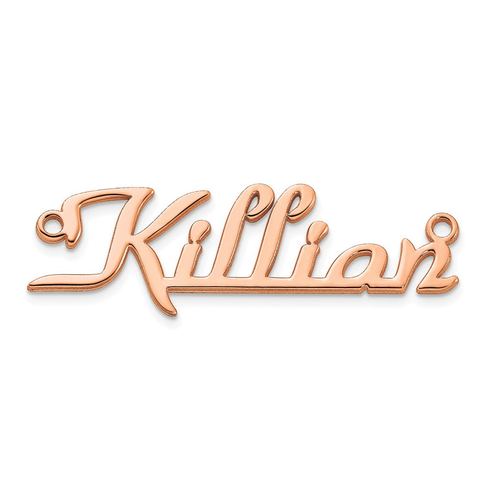14k Rose Gold Name Plate
