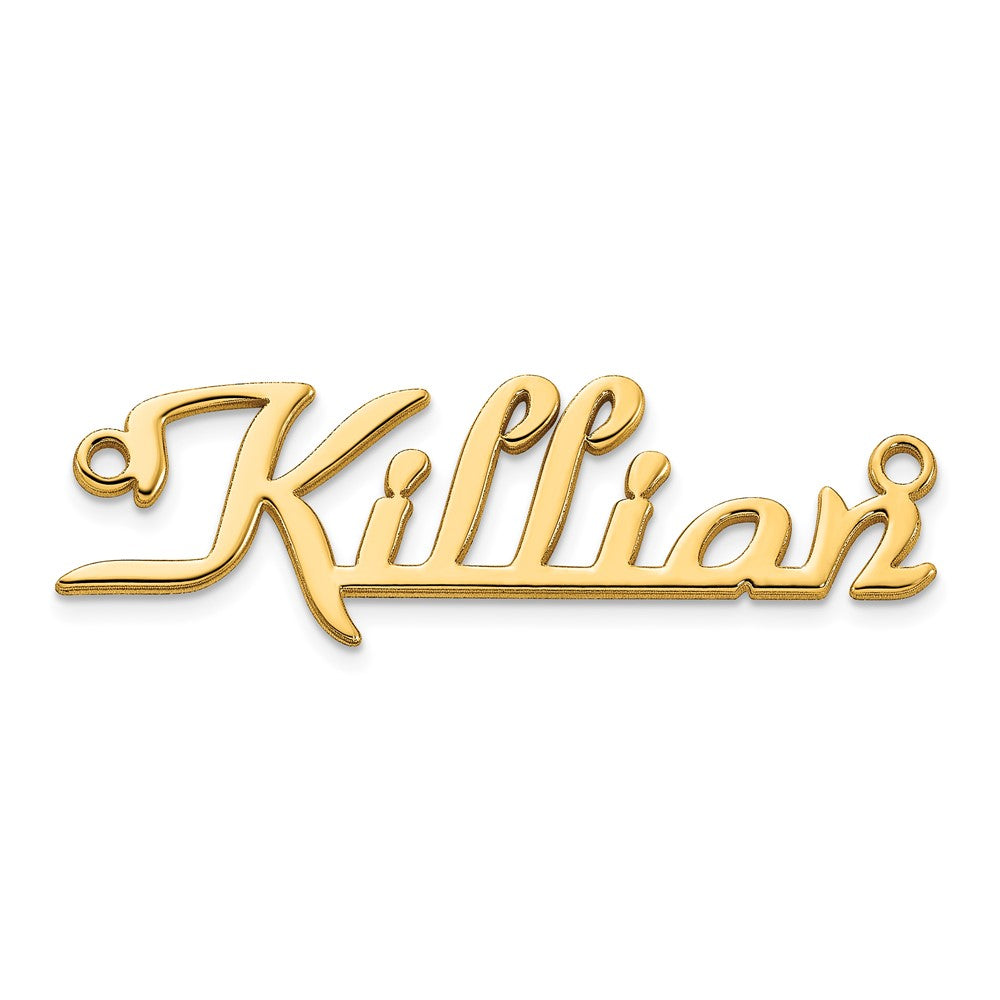 14k Yellow Gold Name Plate
